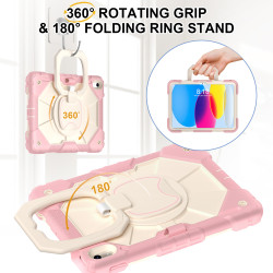 Case for iPad 10th 10.9 2022 Case Safe Silicon + PC Shoulder Strap Shockproof Stand Tablet Cover Handle Stand Rugged Funda
