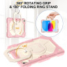 Case for iPad 10th 10.9 2022 Case Safe Silicon + PC Shoulder Strap Shockproof Stand Tablet Cover Handle Stand Rugged Funda