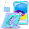 Case for iPad 10th 10.9 2022 Case Safe Silicon + PC Shoulder Strap Shockproof Stand Tablet Cover Handle Stand Rugged Funda