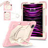 Case for iPad 11 air4 air5 Case Safe Silicon + PC Shoulder Strap Shockproof Stand Tablet Cover Handle Stand Rugged Funda