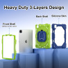 Case for iPad 11 air4 air5 Case Safe Silicon + PC Shoulder Strap Shockproof Stand Tablet Cover Handle Stand Rugged Funda