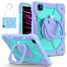 Case for iPad 11 air4 air5 Case Safe Silicon + PC Shoulder Strap Shockproof Stand Tablet Cover Handle Stand Rugged Funda