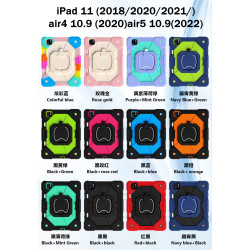 Case for iPad 10th 10.9 2022 Case Safe Silicon + PC Shoulder Strap Shockproof Stand Tablet Cover Handle Stand Rugged Funda