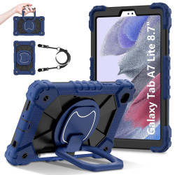 Case for Samsung Tab A7lite 8.7 T225 T220 2021 Case Safe Silicon + PC Shoulder Strap Shockproof Stand Tablet Cover Handle Stand...