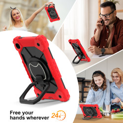 Case for Samsung Tab A7lite 8.7 T225 T220 2021 Case Safe Silicon + PC Shoulder Strap Shockproof Stand Tablet Cover Handle Stand Rugged Funda
