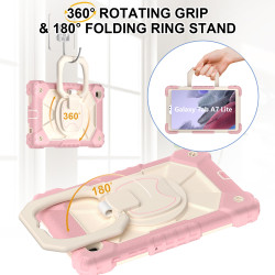 Case for Samsung Tab A7lite 8.7 T225 T220 2021 Case Safe Silicon + PC Shoulder Strap Shockproof Stand Tablet Cover Handle Stand Rugged Funda
