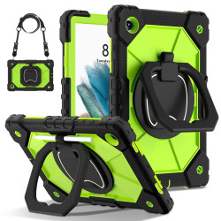 Case for Samsung Tab A8 10.5 2021 Case Safe Silicon + PC Shoulder Strap Shockproof Stand Tablet Cover Handle Stand Rugged Funda