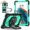 Case for Samsung Tab A8 10.5 2021 Case Safe Silicon + PC Shoulder Strap Shockproof Stand Tablet Cover Handle Stand Rugged Funda