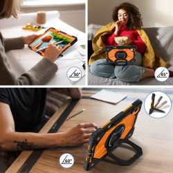 Case for Huawei Mate Pad 11.5S 2024 Case Safe Silicon + PC Shoulder Strap Shockproof Stand Tablet Cover Handle Stand Rugged Funda