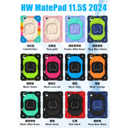 Case for Huawei Mate Pad 11.5S 2024 Case Safe Silicon + PC Shoulder Strap Shockproof Stand Tablet Cover Handle Stand Rugged Funda