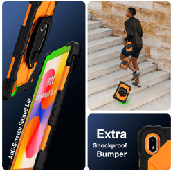 Case for Huawei MatePad Se 11 2024 Case Safe Silicon + PC Shoulder Strap Shockproof Stand Tablet Cover Handle Stand Rugged Funda