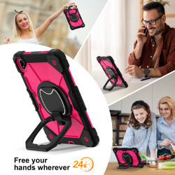Case for Huawei MatePad Se 11 2024 Case Safe Silicon + PC Shoulder Strap Shockproof Stand Tablet Cover Handle Stand Rugged Funda