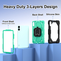 Case for Redmi Pad Pro 12.1 2024 Case Safe Silicon + PC Shoulder Strap Shockproof Stand Tablet Cover Handle Stand Rugged Funda