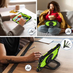 Case for Redmi Pad Pro 12.1 2024 Case Safe Silicon + PC Shoulder Strap Shockproof Stand Tablet Cover Handle Stand Rugged Funda