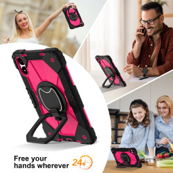 Case for Redmi Pad Pro 12.1 2024 Case Safe Silicon + PC Shoulder Strap Shockproof Stand Tablet Cover Handle Stand Rugged Funda