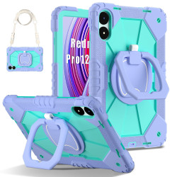 Case for Redmi Pad Pro 12.1 2024 Case Safe Silicon + PC Shoulder Strap Shockproof Stand Tablet Cover Handle Stand Rugged Funda