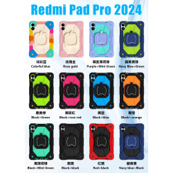 Case for Redmi Pad Pro 12.1 2024 Case Safe Silicon + PC Shoulder Strap Shockproof Stand Tablet Cover Handle Stand Rugged Funda
