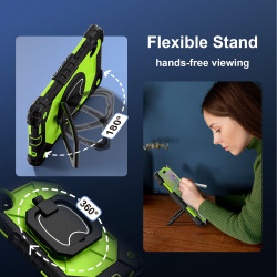 Case for Redmi Pad SE 8.7 2024 Case Safe Silicon + PC Shoulder Strap Shockproof Stand Tablet Cover Handle Stand Rugged Funda