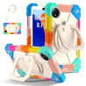 Case for Redmi Pad SE 8.7 2024 Case Safe Silicon + PC Shoulder Strap Shockproof Stand Tablet Cover Handle Stand Rugged Funda