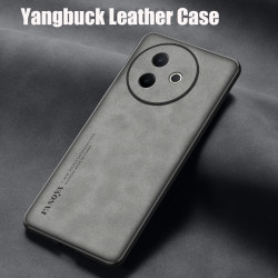 Case for vivo Y300i Protect Lens Lambskin Leather Shell Coque Y300i Cover TPU Soft Bumper Shockproof Funda
