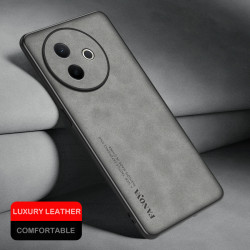 Case for vivo Y300i Protect Lens Lambskin Leather Shell Coque Y300i Cover TPU Soft Bumper Shockproof Funda