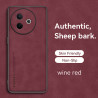 Case for vivo Y300i Protect Lens Lambskin Leather Shell Coque Y300i Cover TPU Soft Bumper Shockproof Funda