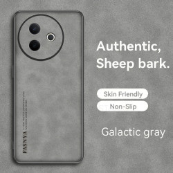 Case for vivo Y300i Protect Lens Lambskin Leather Shell Coque Y300i Cover TPU Soft Bumper Shockproof Funda