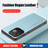 Leather Case Fundas with TPU Bumper and Shockproof Silicone Back Cover For Oppo A5 Pro - Stylish Protection