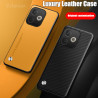 Leather Case Fundas with TPU Bumper and Shockproof Silicone Back Cover For Oppo A5 Pro - Stylish Protection