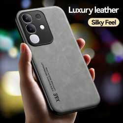 Luxury Leather Case for vivo Y29 4G Magnetic Car Holder Phone Shell for Y29 4G Cover Fundas