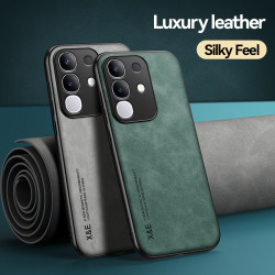 Luxury Leather Case for vivo Y29 4G Magnetic Car Holder Phone Shell for Y29 4G Cover Fundas