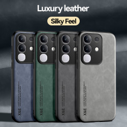 Luxury Leather Case for vivo Y29 4G Magnetic Car Holder Phone Shell for Y29 4G Cover Fundas