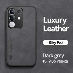 Luxury Leather Case for vivo Y29 4G Magnetic Car Holder Phone Shell for Y29 4G Cover Fundas