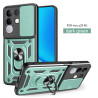 For vivo Y29 4G Case With Slide Lens Cover Rotating Ring Shockproof Stand Holder Phone Case