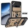 For Nothing Phone 3a Case With Slide Lens Cover Rotating Ring Shockproof Stand Holder Phone Case