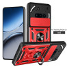 For Nothing Phone 3a Case With Slide Lens Cover Rotating Ring Shockproof Stand Holder Phone Case