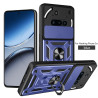 For Nothing Phone 3a Case With Slide Lens Cover Rotating Ring Shockproof Stand Holder Phone Case