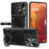 Case For Samsung Galaxy M16 Magnetic Slide Camera Protection Cover 360 Rotate Kickstand Armor Ring Funda Capa
