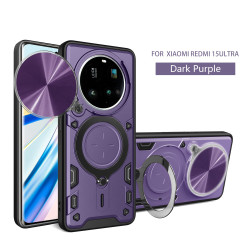 Case For Xiaomi 15 Ultra Magnetic Slide Camera Protection Cover 360 Rotate Kickstand Armor Ring Funda Capa