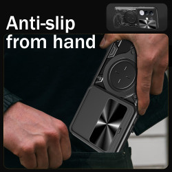 Case For vivo Y29 4G Magnetic Slide Camera Protection Cover 360 Rotate Kickstand Armor Ring Funda Capa