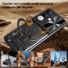 Case For vivo Y29 4G Magnetic Slide Camera Protection Cover 360 Rotate Kickstand Armor Ring Funda Capa