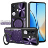 Case For vivo Y29 4G Magnetic Slide Camera Protection Cover 360 Rotate Kickstand Armor Ring Funda Capa