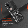 For vivo V50 Lite 4G Case With Slide Lens Cover Rotating Ring Shockproof Stand Holder Phone Case