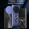 For Xiaomi 15 Ultra Case With Slide Lens Cover Rotating Ring Shockproof Stand Holder Phone Case