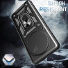 For Xiaomi 15 Ultra Case With Slide Lens Cover Rotating Ring Shockproof Stand Holder Phone Case