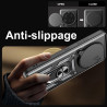For Xiaomi 15 Ultra Case With Slide Lens Cover Rotating Ring Shockproof Stand Holder Phone Case
