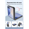 Case For Samsung Galaxy Z Flip7 Magnetic Slide Camera Protection Cover 360 Rotate Kickstand Armor Ring Funda Capa