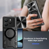 Case For Xiaomi Redmi Note 14 5G Magnetic Slide Camera Protection Cover 360 Rotate Kickstand Armor Ring Funda Capa