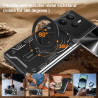 Case For Xiaomi Redmi Note 14 5G Magnetic Slide Camera Protection Cover 360 Rotate Kickstand Armor Ring Funda Capa