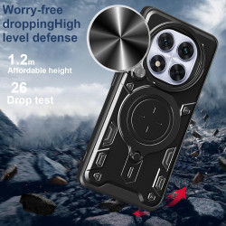 Case For Xiaomi Redmi Note 14 Pro 4G Magnetic Slide Camera Protection Cover 360 Rotate Kickstand Armor Ring Funda Capa